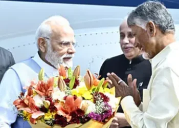 PM Modi offers prayers at Srisailam temple in Andhra Pradesh