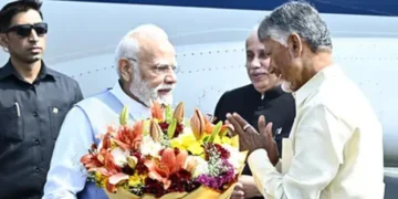 PM Modi offers prayers at Srisailam temple in Andhra Pradesh