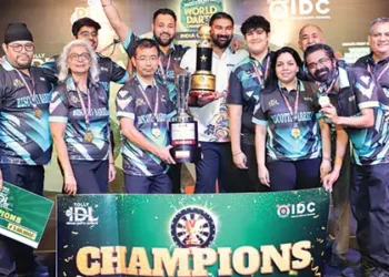 Winning Team of Tolly Indian Darts League- Biscotti Barrels