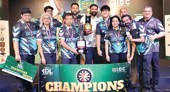 Winning Team of Tolly Indian Darts League- Biscotti Barrels