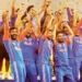 Team India celebrated the win without the trophy.