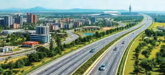 A new 25 km route will be built from Gaur Chowk to Noida Airport.