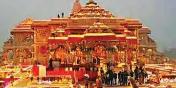 Ram temple illuminated with more than 1.5 lakh diyas