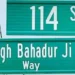 Road renamed after Sikh Guru