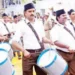 RSS uniformed men marched to Ram Mandir