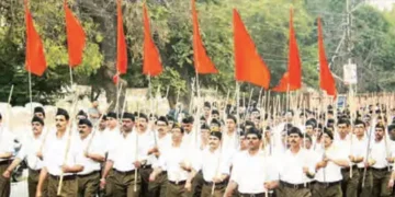 This is the pledge of the Sangh: Nation first
