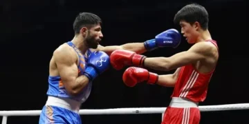 Bartwal stuns Nursultan in World Cup boxing
