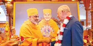 King,-Queen-visit-BAPS-Neasden-Temple