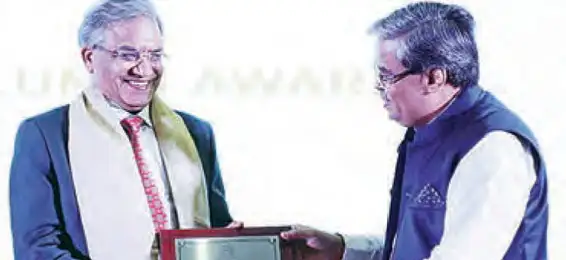 Chief Election Commissioner Gyanesh Kumar presented with the Distinguished Alumnus Award