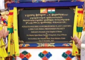 Blitz Bureau NEW DELHI:Prime Minister Narendra Modi on November 10 inaugurated the 1,020 MW Punatsangchhu-II Hydroelectric Project constructed under a bilateral agreement between India and Bhutan, marking a major milestone in the energy partnership between the two countries. The two sides also reached an understanding on the resumption of work on the main dam structure of the 1200 MW Punatsangchhu-I Hydroelectric Project. India has extended a Rs 4,000 crore Line of Credit to Bhutan to spur economic development in the Himalayan country. In another key development to strengthen bilateral cultural ties, Modi announced the granting of land in Varanasi for building a Bhutanese Temple and Guest House in the holy city. Besides, an immigration check post will be set up in Hatisar across Gelephu. The Memoranda of Understanding (MoUs) signed during Modi’s visit include one on cooperation in the field of renewable energy. The MoU seeks to institutionalise the bilateral engagements in the field of renewable energy and aims to work together in solar energy, wind energy, biomass, energy storage, green hydrogen and capacity building in these areas. An MoU on cooperation in health and medicine was signed, and seeks to institutionalise bilateral health cooperation in areas including – drugs, diagnostics and devices; maternal health; prevention and treatment of communicable/noncommunicable diseases; traditional medicine; digital health interventions, including telemedicine; and technical collaboration, joint research and capacity building of health professionals. Another MoU was inked between the PEMA Secretariat, Bhutan and the National Institute of Mental Health and Neuro Sciences (NIMHANS), on Building Institutional Linkage.