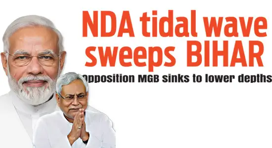 NDA tidal wave sweeps BIHAR
