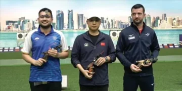 Anish wins silver in World Cup rapid-fire pistol