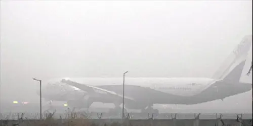 Dense fog disrupts flight operations; airlines issue travel advisories