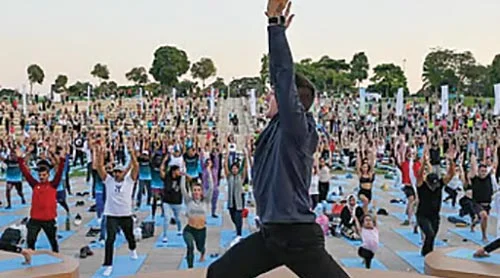 Dubai Fitness Challenge concludes with yoga