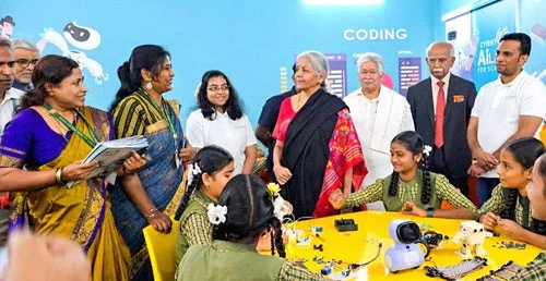 Sitharaman launches project to develop AI, STEM & robotics labs in Karnataka