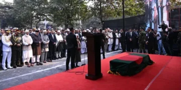 Thousands join Khaleda Zia’s funeral, Jaishankar conveys India’s condolences
