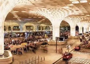 Mumbai airport has expanded its facilities to meet the passenger traffic.