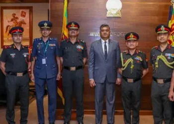 Army Chief Gen Dwivedi, Lankan officials discuss military ties