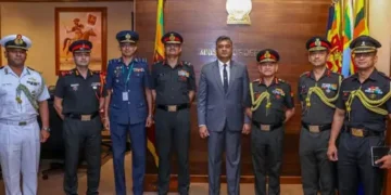 Army Chief Gen Dwivedi, Lankan officials discuss military ties