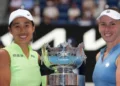 Mertens- Zhang win Aus Open women's doubles title
