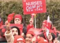 Nurses on strike