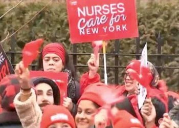 Nurses on strike