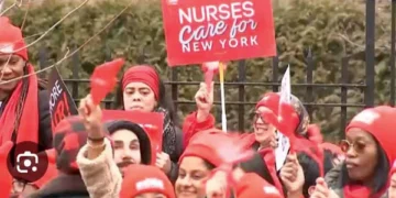 Nurses on strike