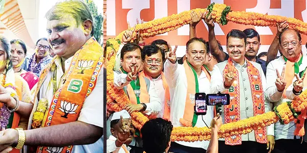 BJP's tsunami in Maharashtra municipal elections