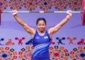 Chanu smashes three records at National Weightlifting
