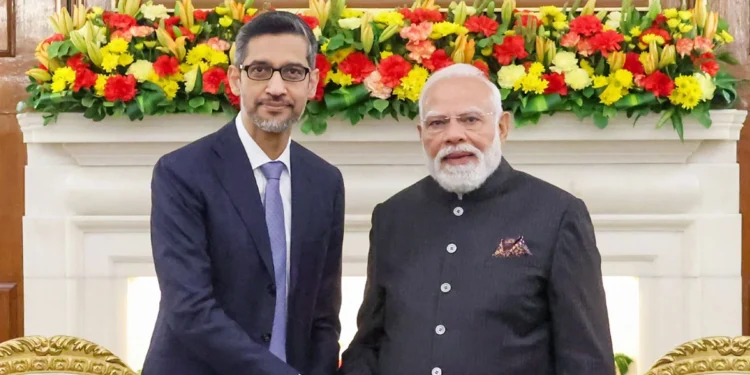 Google CEO Pichai meets PM Modi