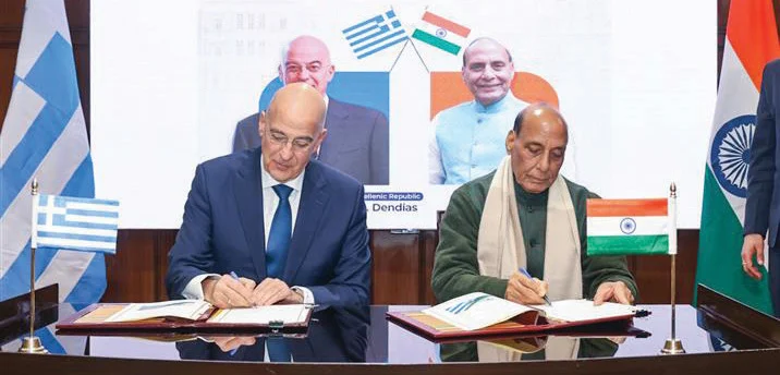 India, Greece strengthen defence ties