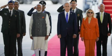 PM Modi arrives in Israel, received by Netanyahu