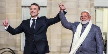 PM Modi extends warm welcome to French Prez Macron