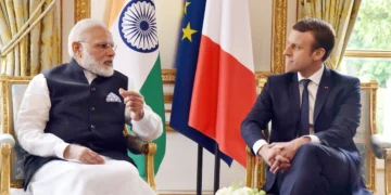 PM Modi holds talks with French President Macron