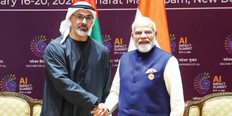 Modi Meets Abu Dhabi Crown Prince to Discuss AI, Trade, Health
