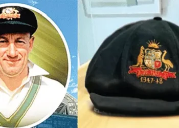Don Bradman's cap auctioned for Rs 2.92 crore.