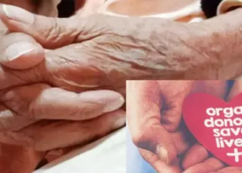 An elderly person's organ donation gave a patient a new lease on life.