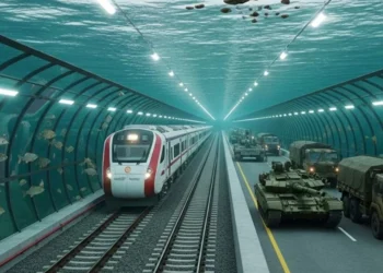 India is building a tunnel under the river near the China border.