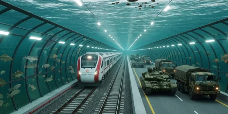 India is building a tunnel under the river near the China border.