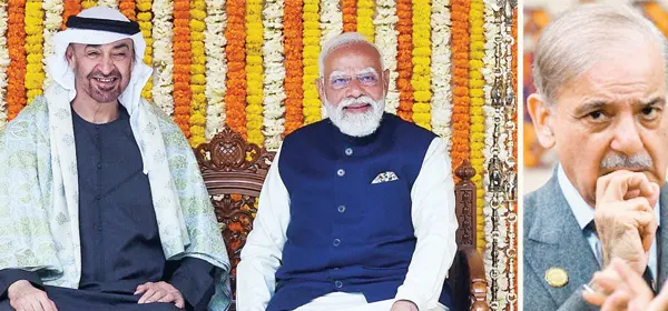 Immediately after leaving India, the UAE president delivered a blow to Pakistan.