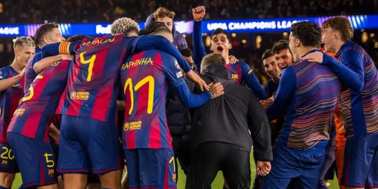 Barcelona thrash Newcastle to quarter-final