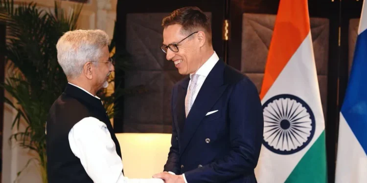 Jaishankar meets Finnish President Stubb