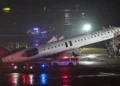 LaGuardia Shut After Plane Hits Fire Truck