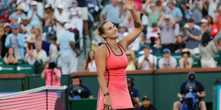 Sabalenka reaches third final at Indian Wells