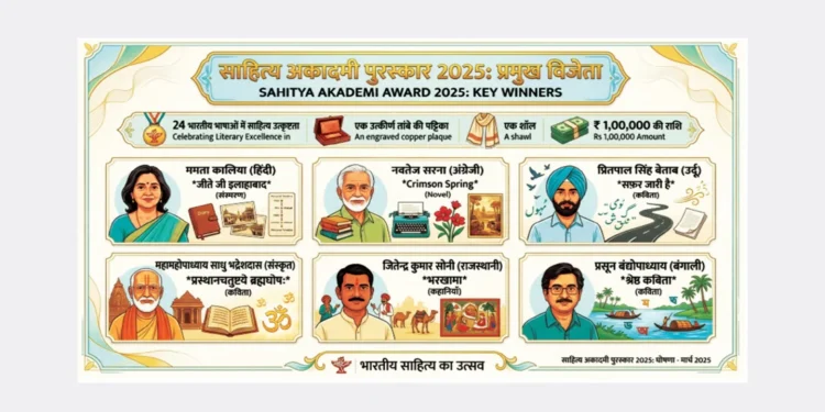 साहित्य अकादमी पुरस्कार 2025 विजेता