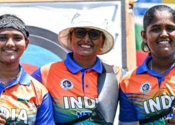 indian-womens-recurve-team-wins-gold-archery-world-cup