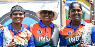indian-womens-recurve-team-wins-gold-archery-world-cup