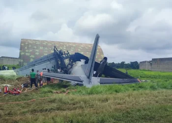 IAF AN-32 bursts into flames after landing in Jorhat