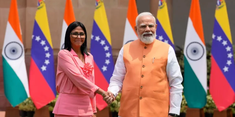 PM Modi, Venezuela's acting Prez Rodriguez hold talks