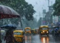 Heavy Rain and Gusty Winds Bring Relief to Delhi-NCR; IMD Issues Yellow Alert